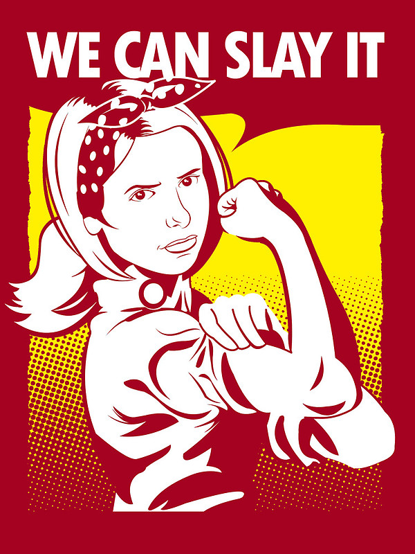 We Can Slay It buffy T-Shirt designed by TomTrager as well as other buffy merchandise at TeePublic. You can find out more about the legacy of Buffy the Vampire Slayer thanks to Clemantine Ford .