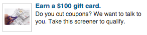 An example LinkedIn Ad for participant recruiting