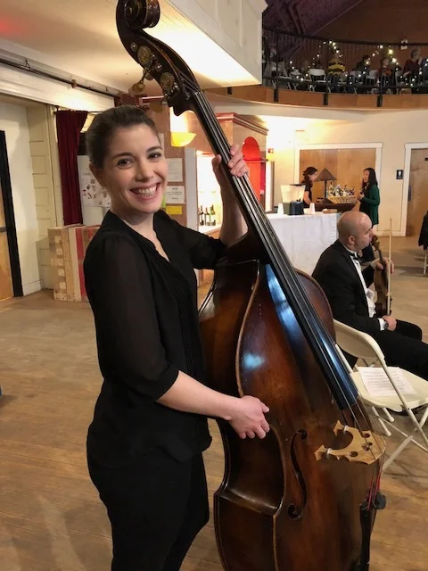 Lindsay and her double bass!