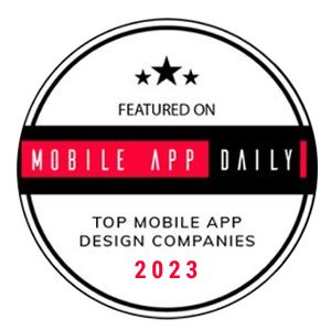 Featured on Mobile App Daily as a Top Mobile App Design Company in 2023