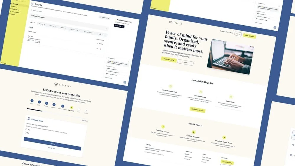 From Zero to Prototype in 3 Weeks: LifeFile Legacy Planning App