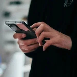 person holding smartphone