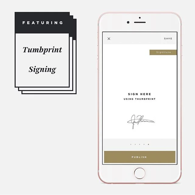 Signing contracts can be a bit of an issue when you're not super local, especially if it's a race against the clock - as it so often is when we close in on singing that perfect home! So HIAH have created paperless contracts with thumbprint signing to