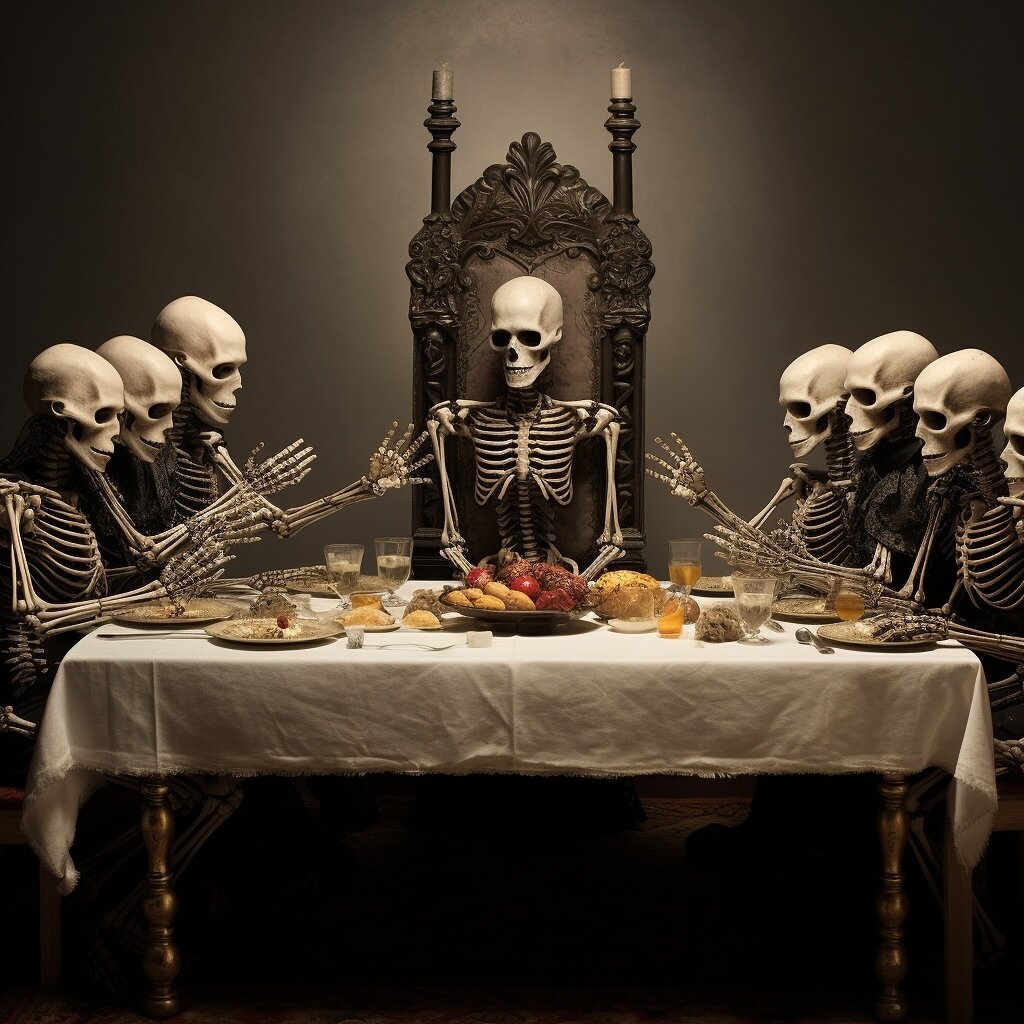 Last supper. Serving soon. 🥩 

#artwork #skelleton #lastsupper #skullart #dinnerisserved #horrormovies #horror #horrorfest #horrorfestival #dinner #shortfilm #independentfilm #foreignfilm