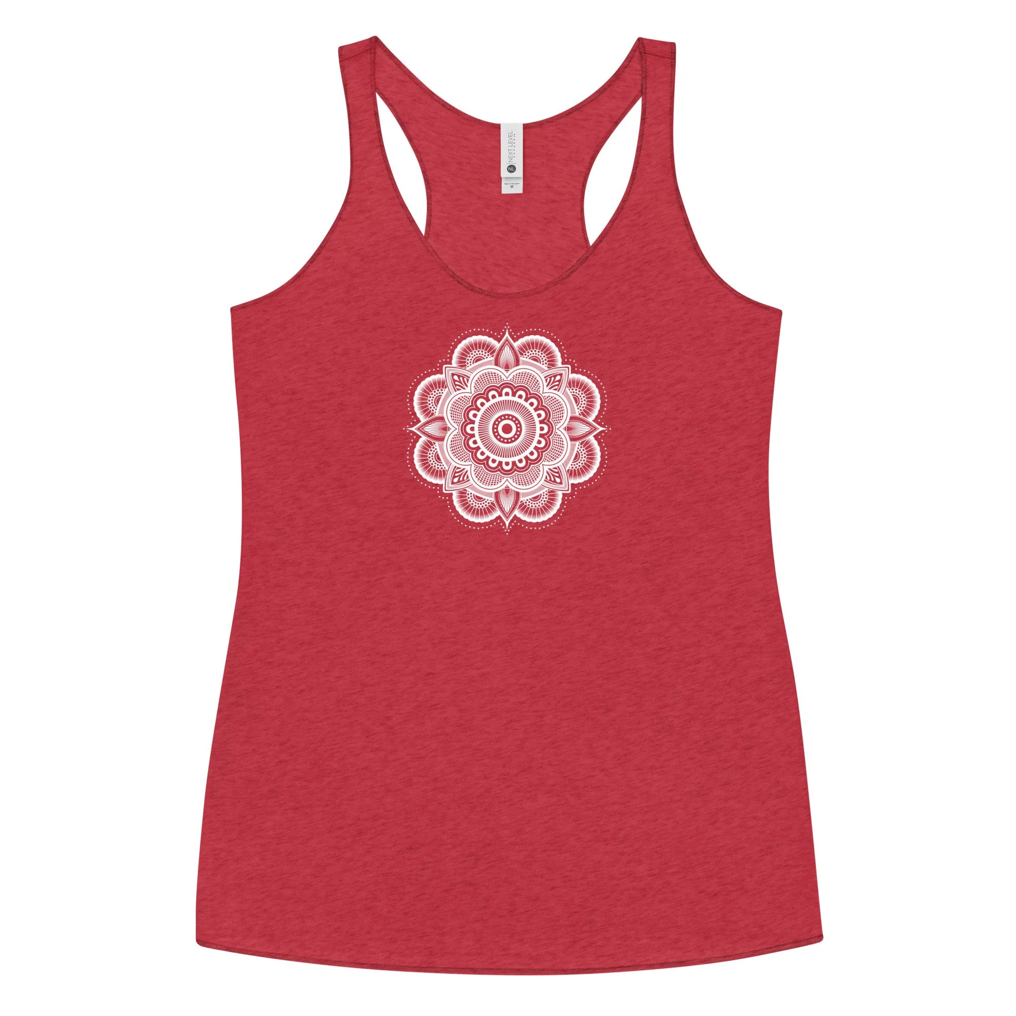 Mandala 2 Red Tank Top