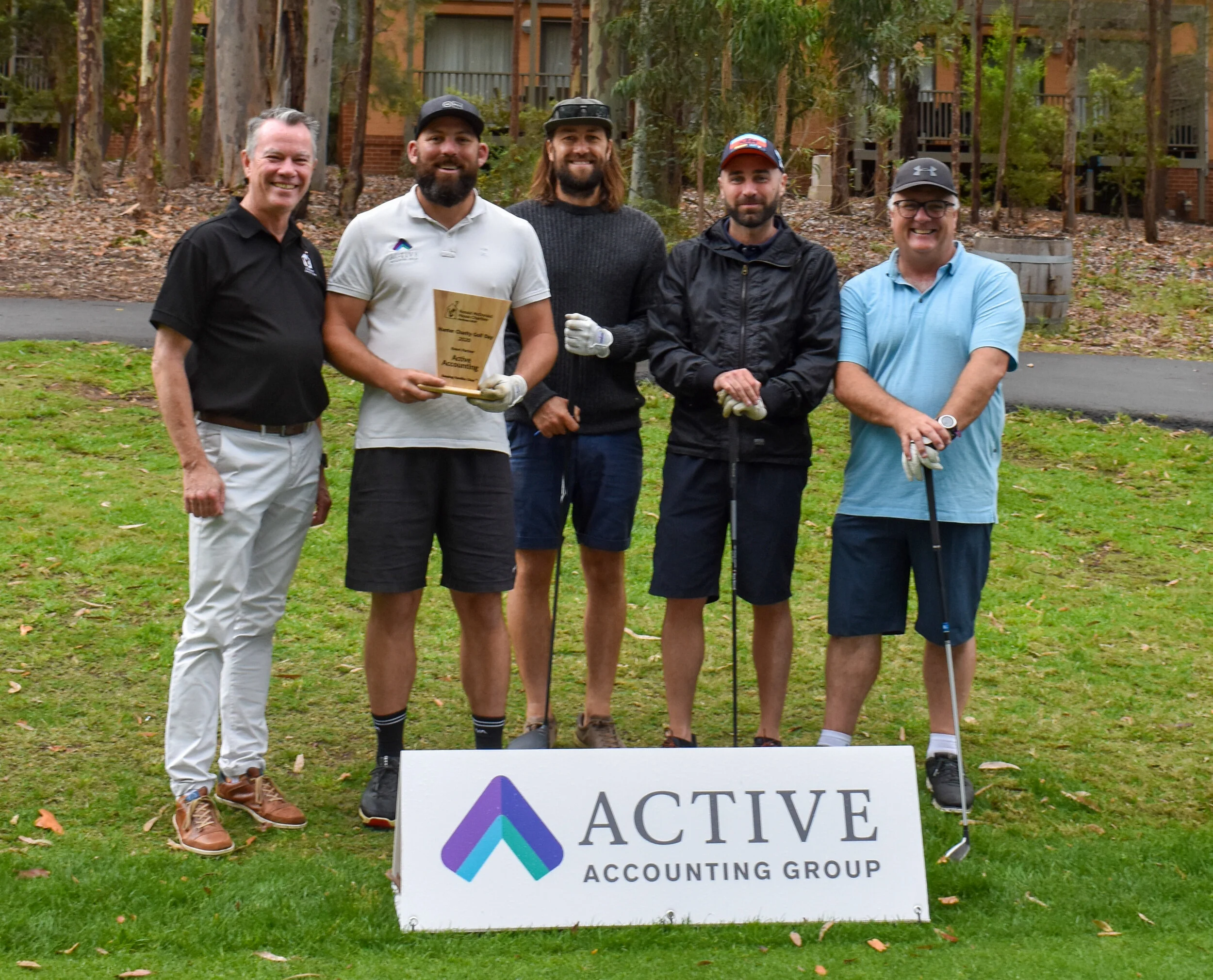 Active Accounting Group golfing to help sick kids