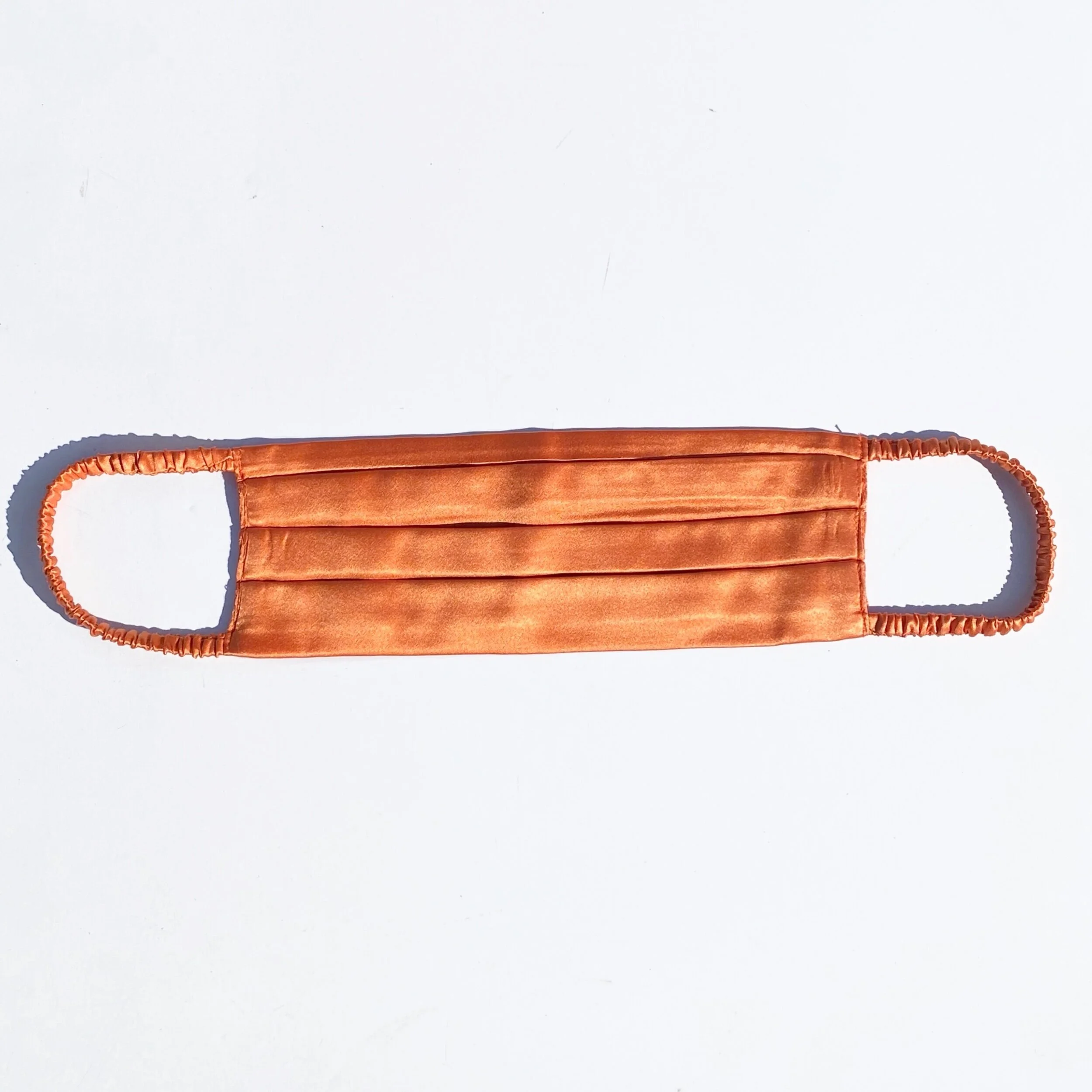 Reusable Silk Face Mask  - Orange