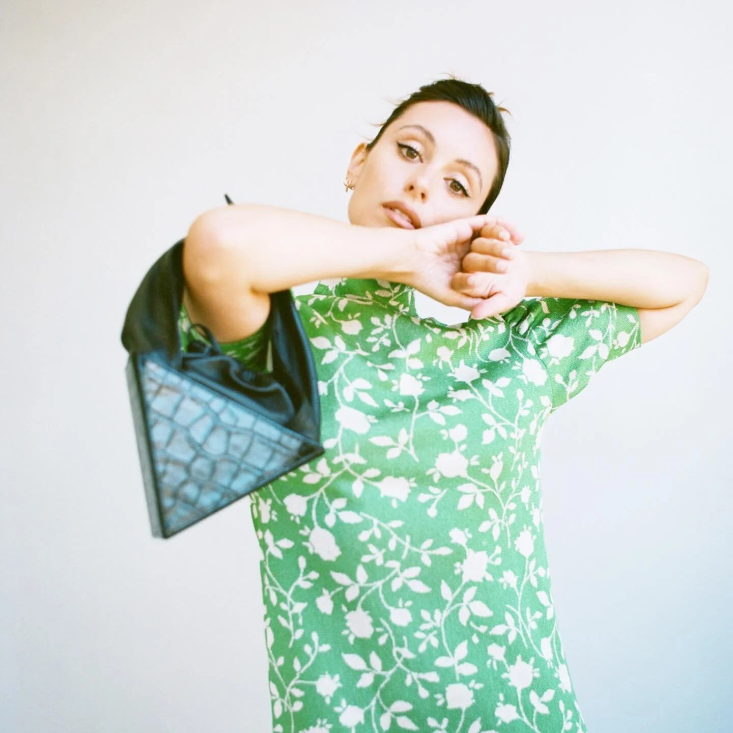 @martapozzan with our triangle bag 🖤