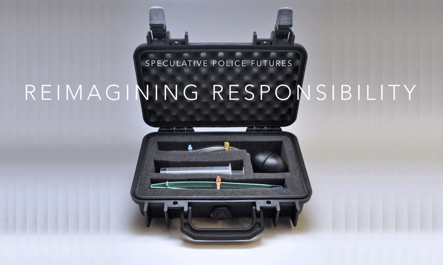 Speculative design objects by Sands Fish exploring the aesthetics of law enforcement