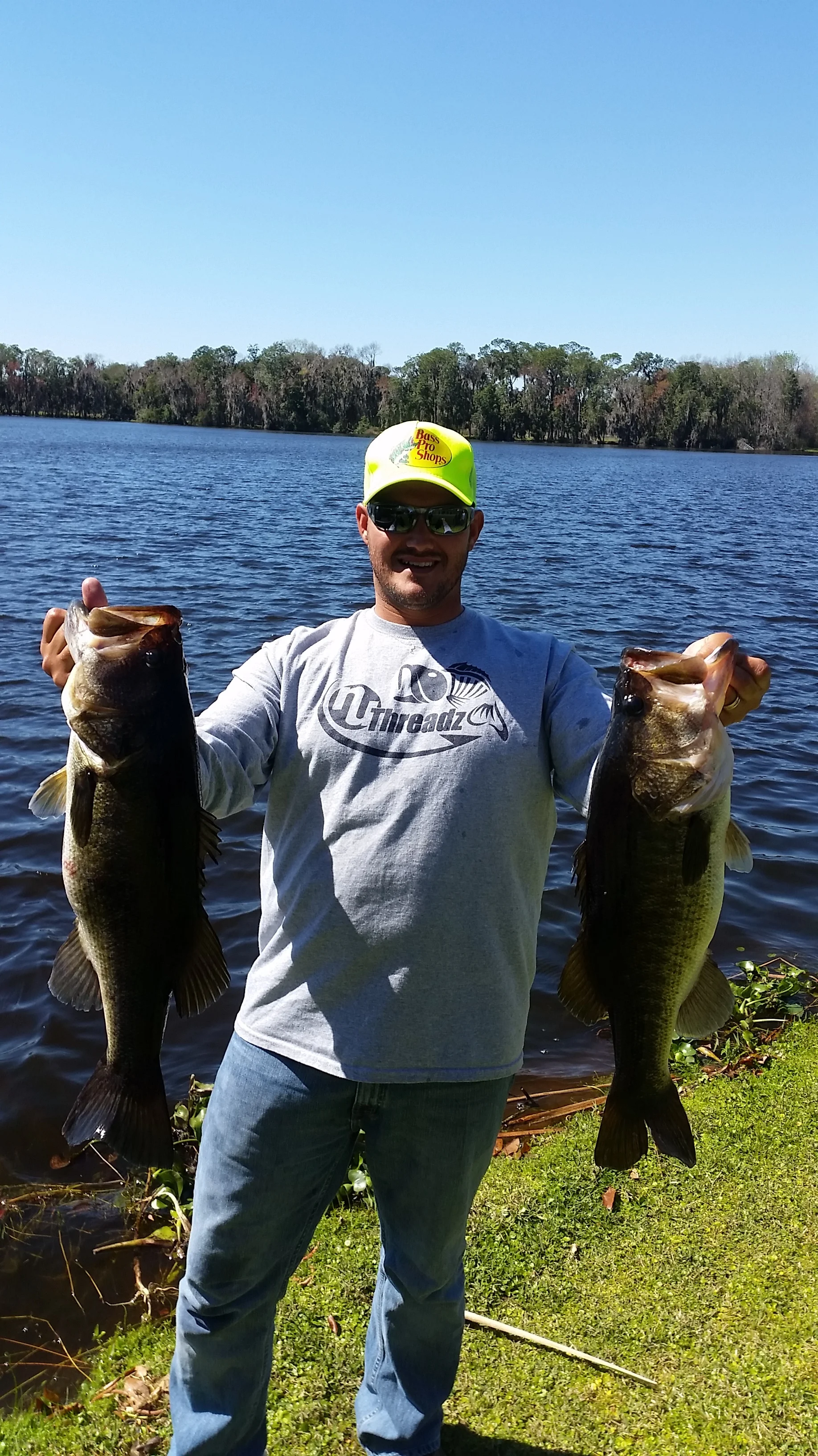 Blake with a pair of Polk County stud Large Mouth