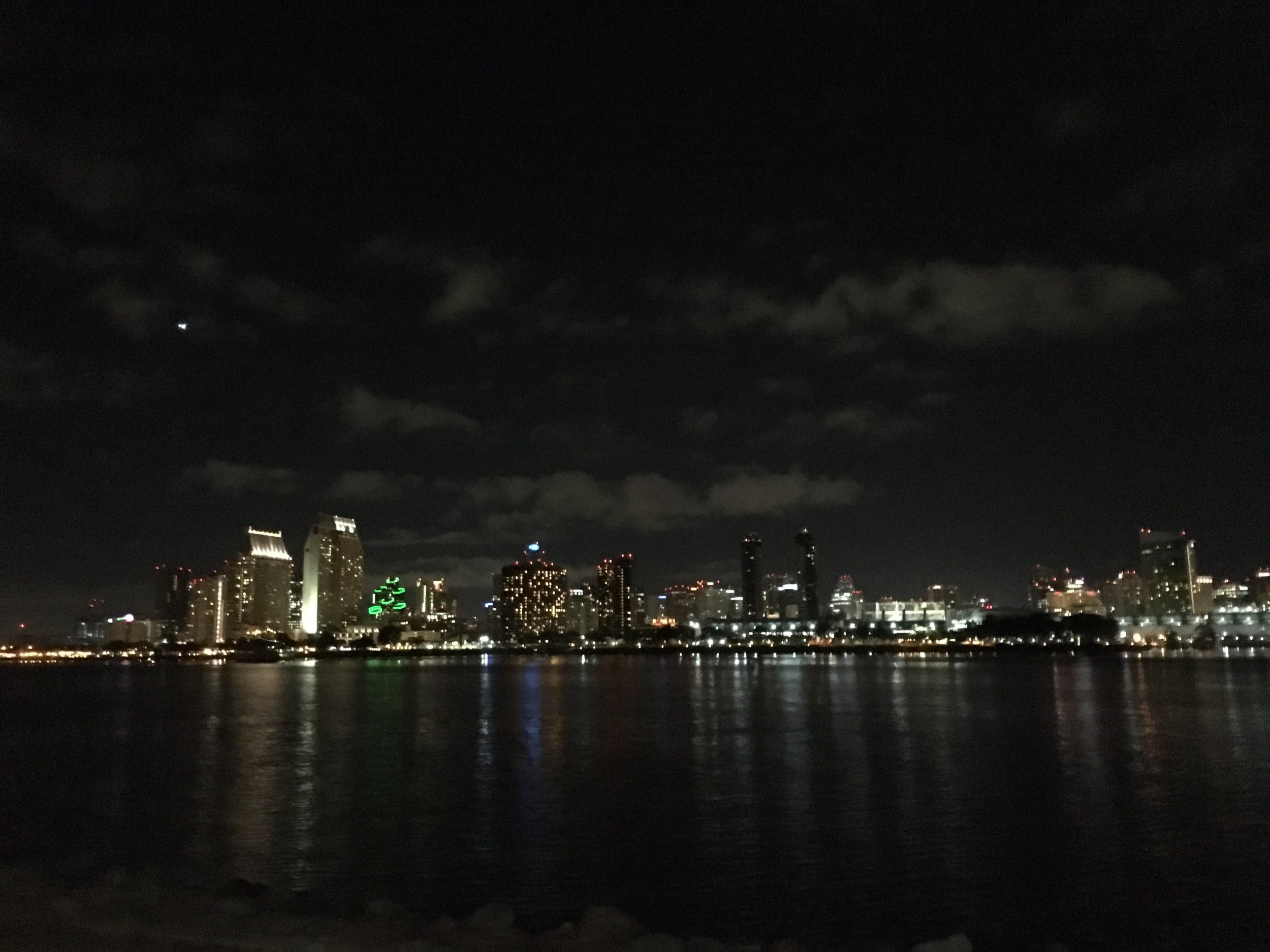  A view of downtown San Diego skyline from Coronado Island 