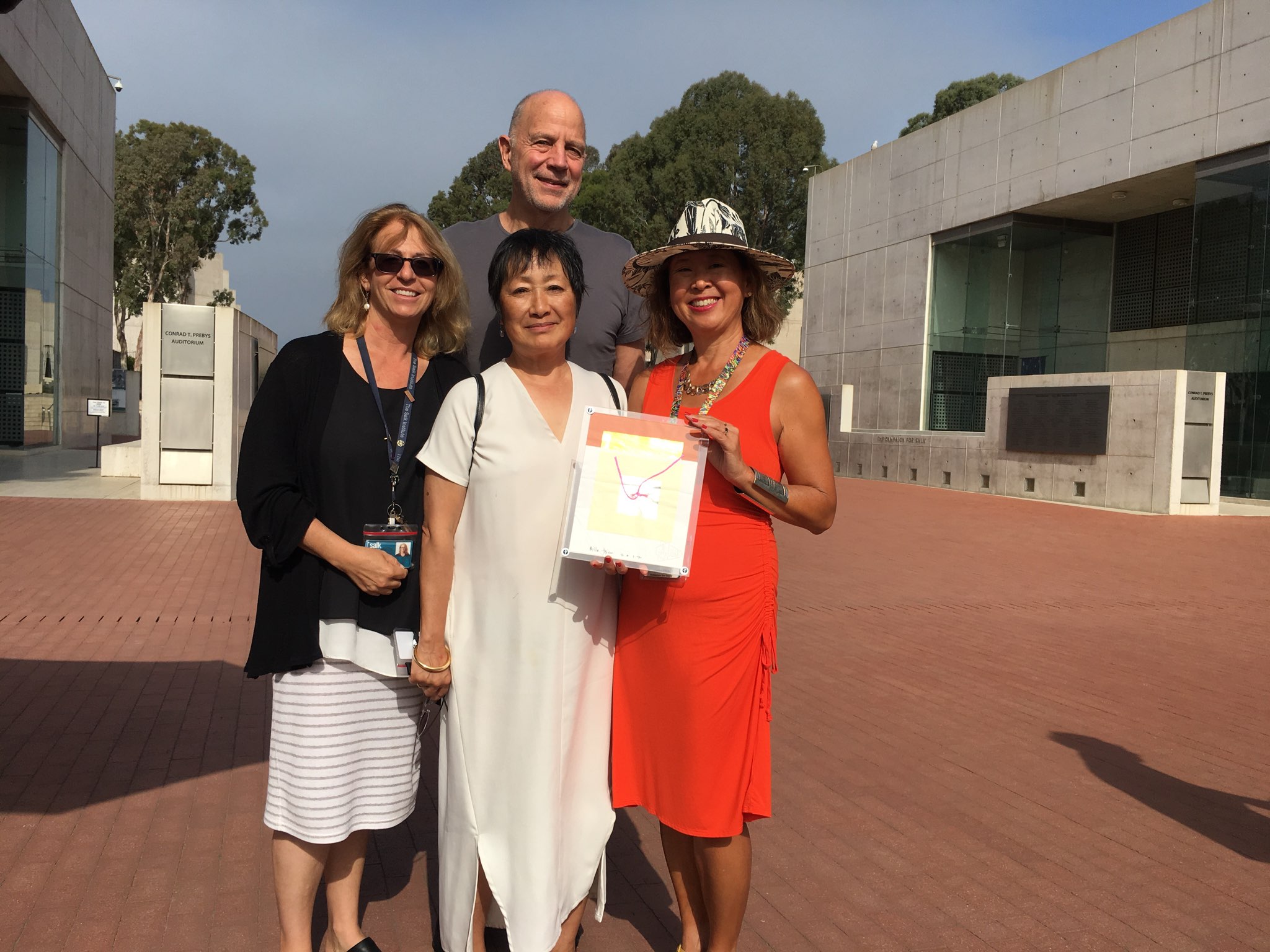 with Lily, Billie and Tod at Salk