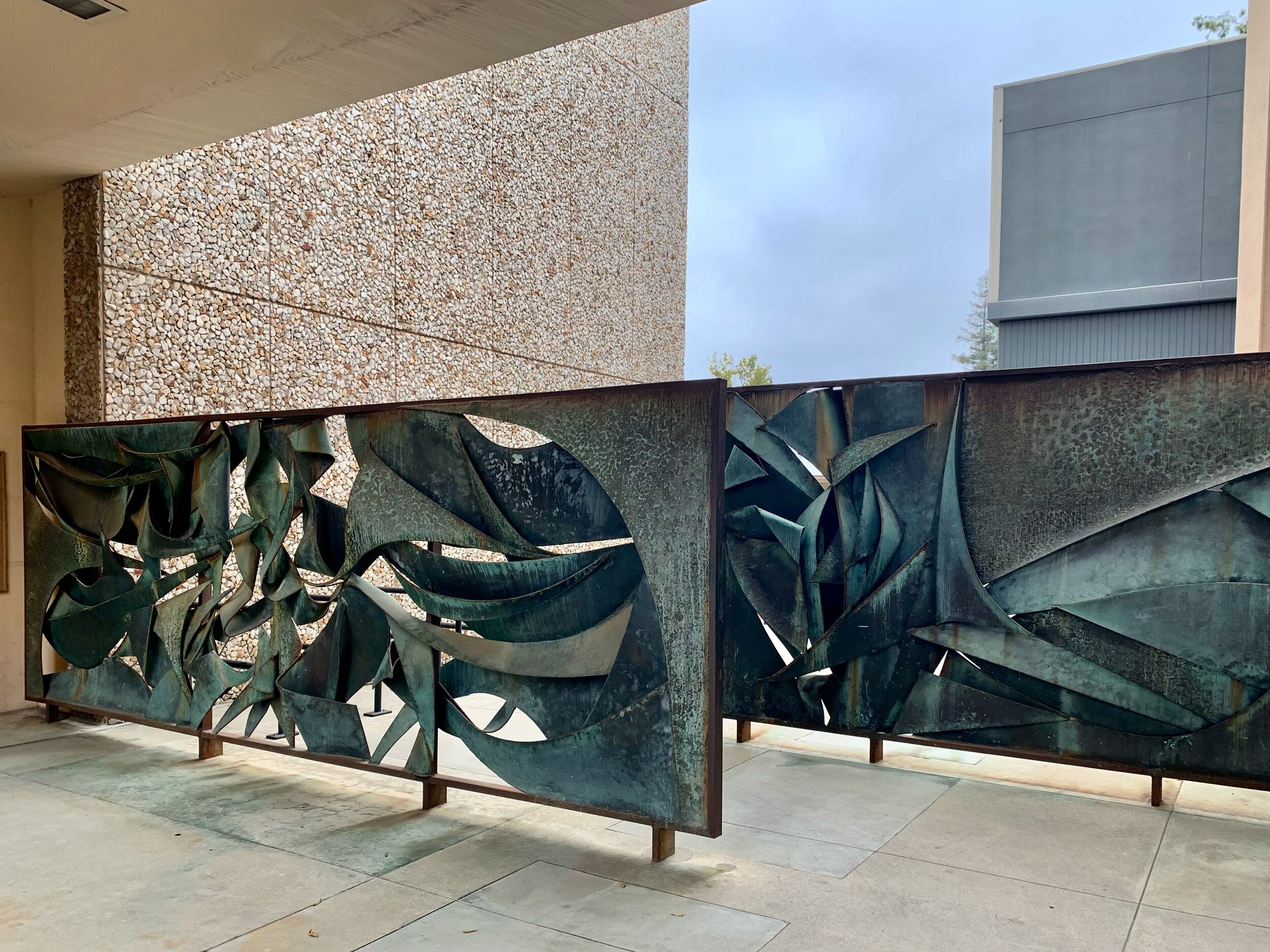  Bronze sculpture located near entrance to Harry G. Steele Laboratory of Electrical Services 
