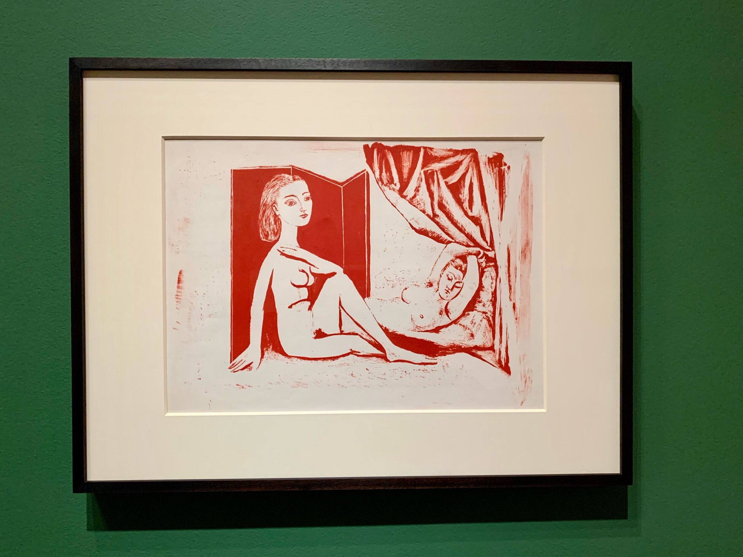    Two Nude Women,  1946, Lithograph  