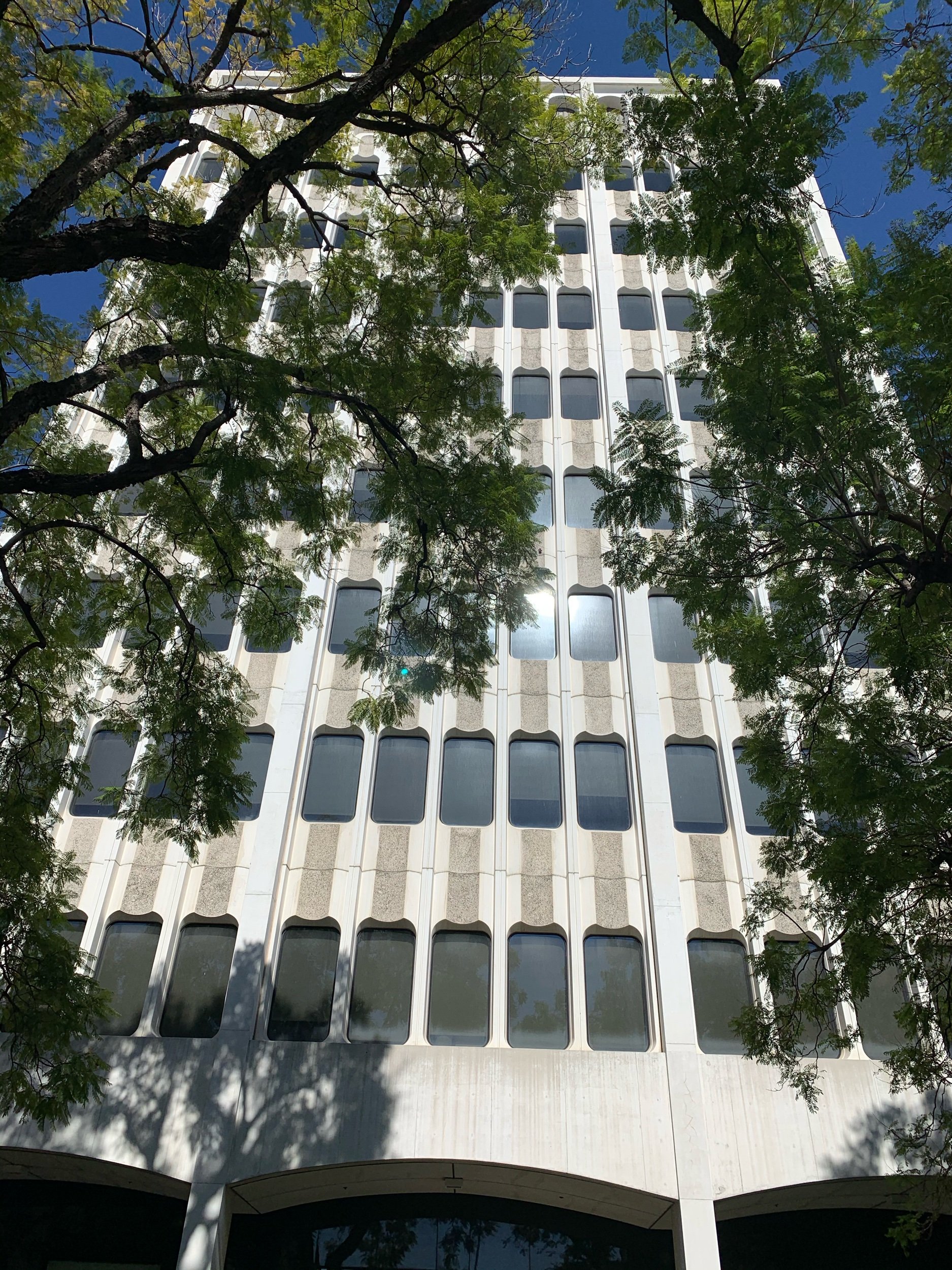  Textured concrete on south side 