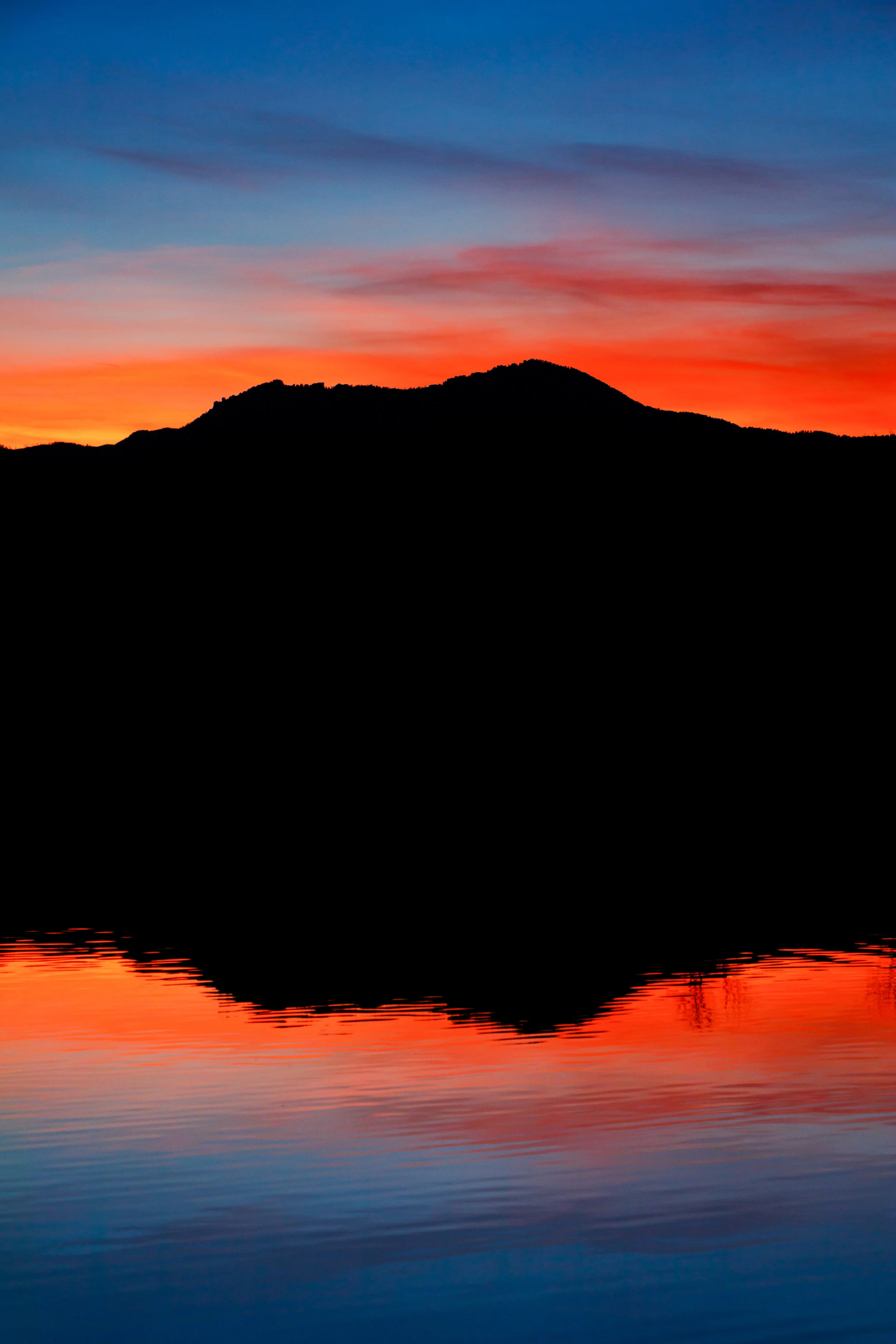 Green Mountain Silhouette - Boulder Colorado