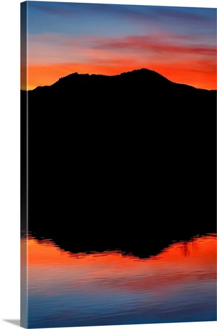 Green Mountain Silhouette - Boulder Colorado