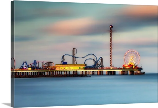 Galveston's Pleasure Pier - Galveston Texas