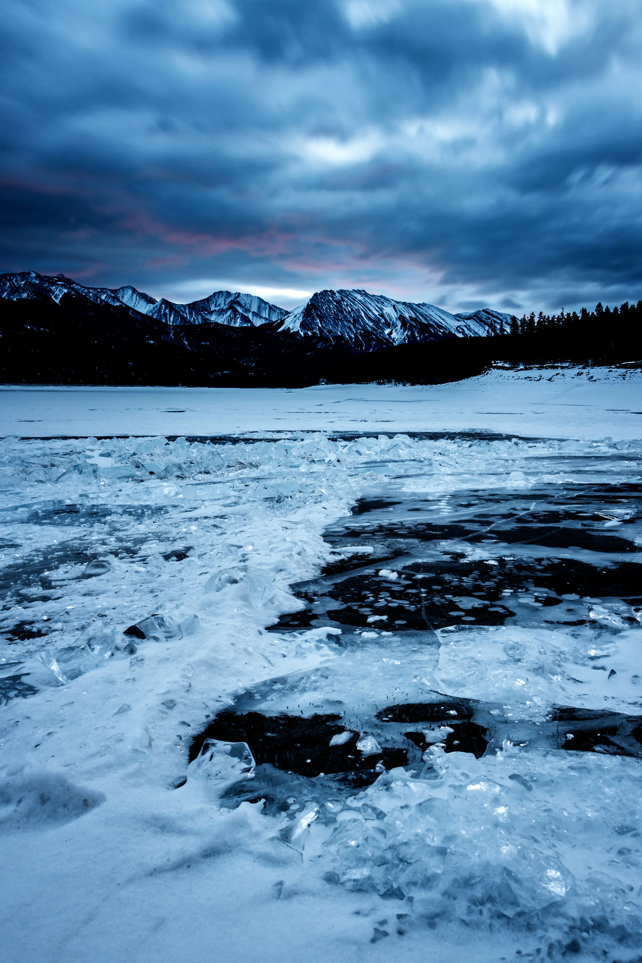 Broken Ice - Canadian Rockies