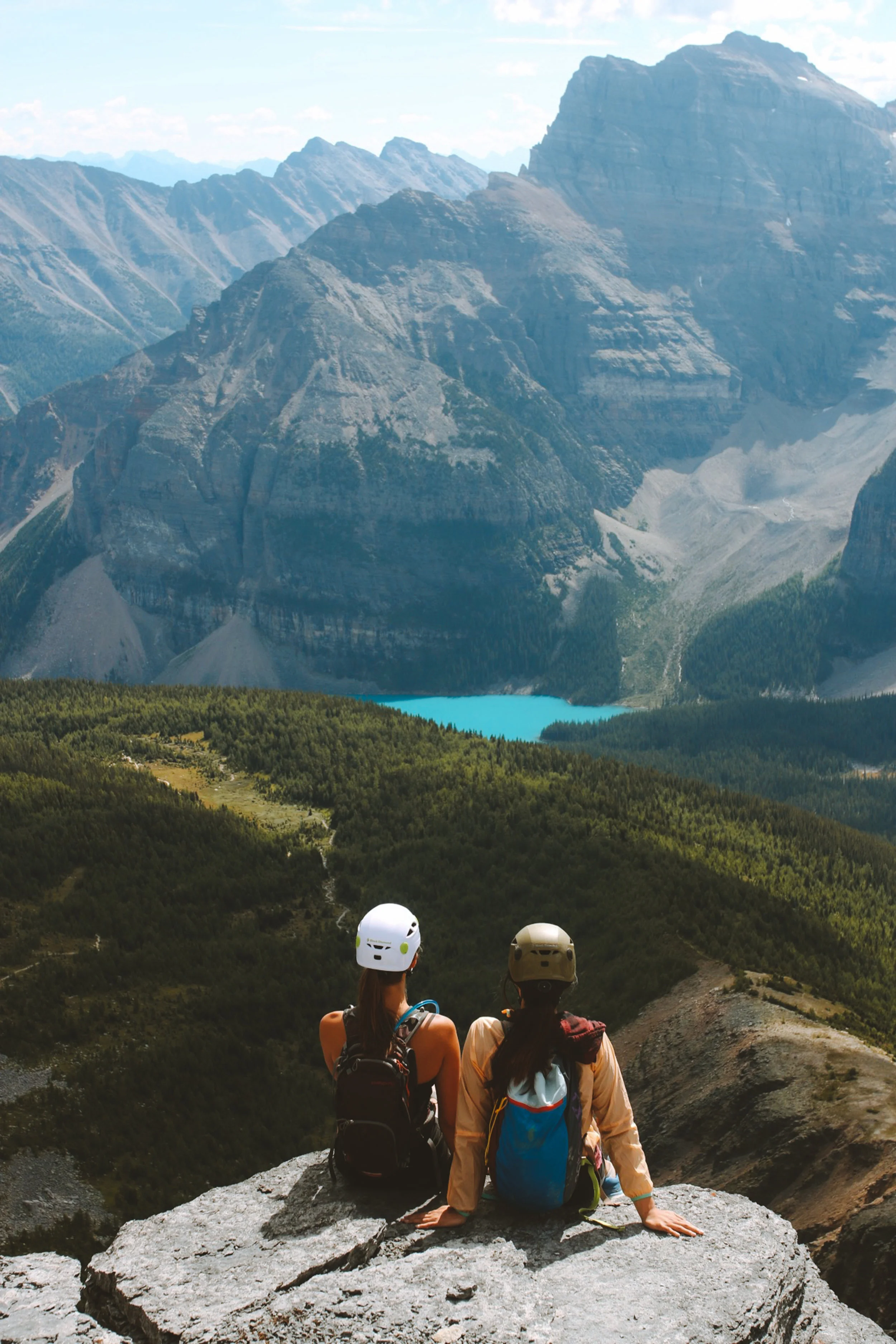 Looking out over Moraine Lake from Eiffel Peak - Photo / Darren Lund