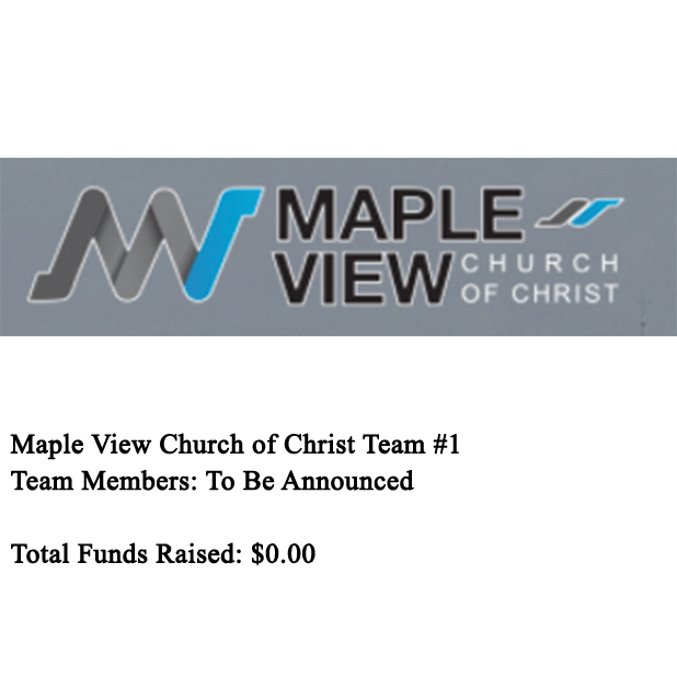 Maple View Church of Christ Team 1.png