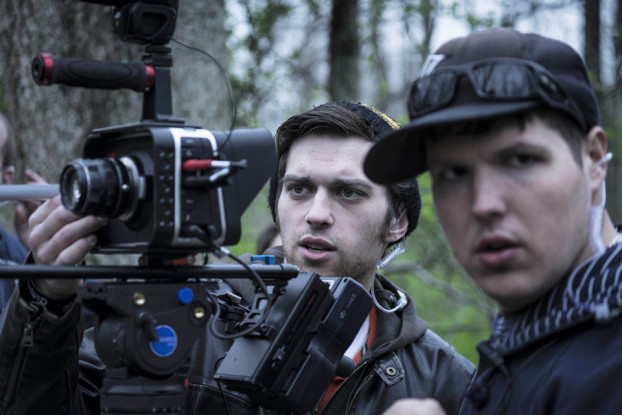 Matt Cronin and Josh Bedsole (Director of Photography) setting up the shot