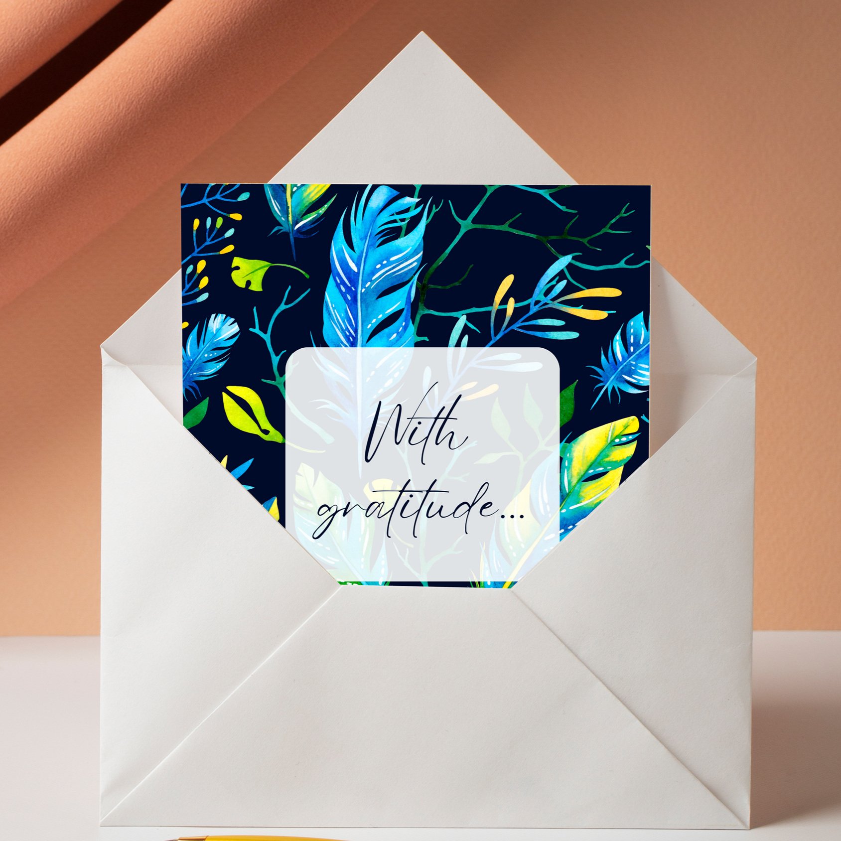 With Gratitude Thank You Card