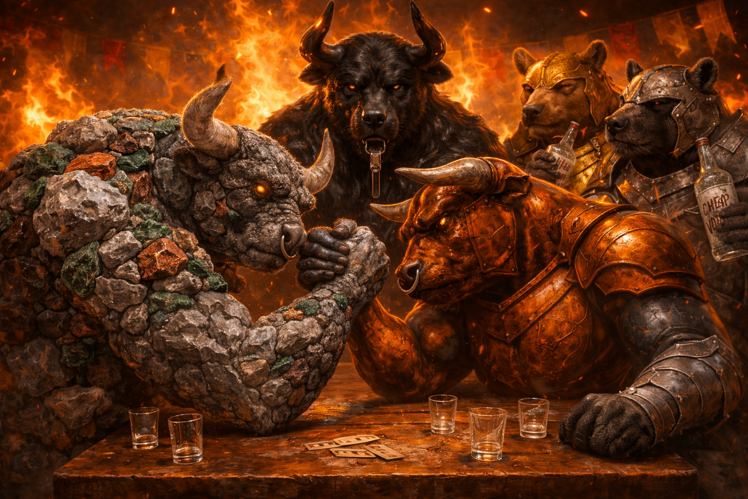 Metals Roundup Mar'26: two bears, two bulls, black gold