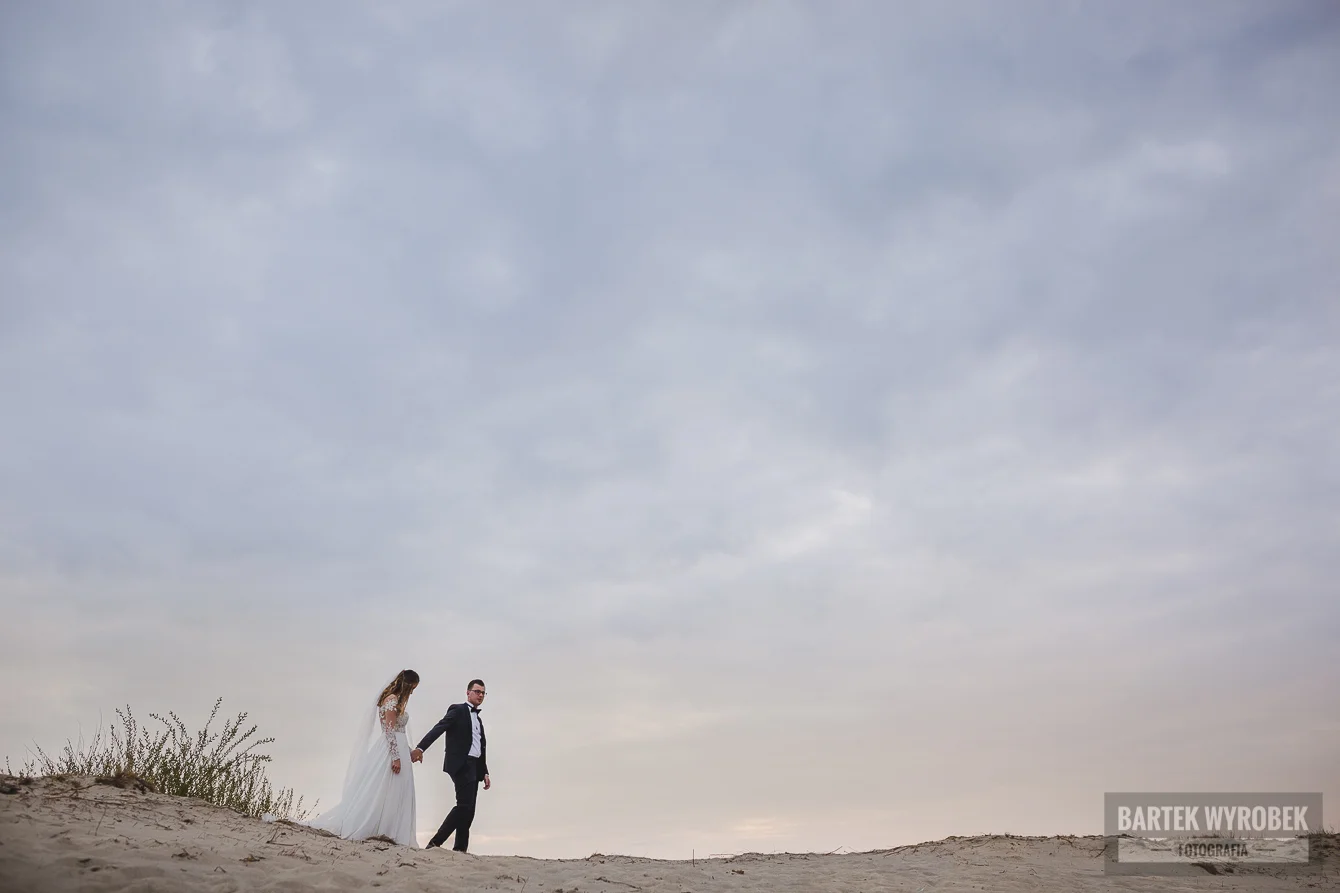 Ola i Grzegorz na Pustyni Błędowskiej