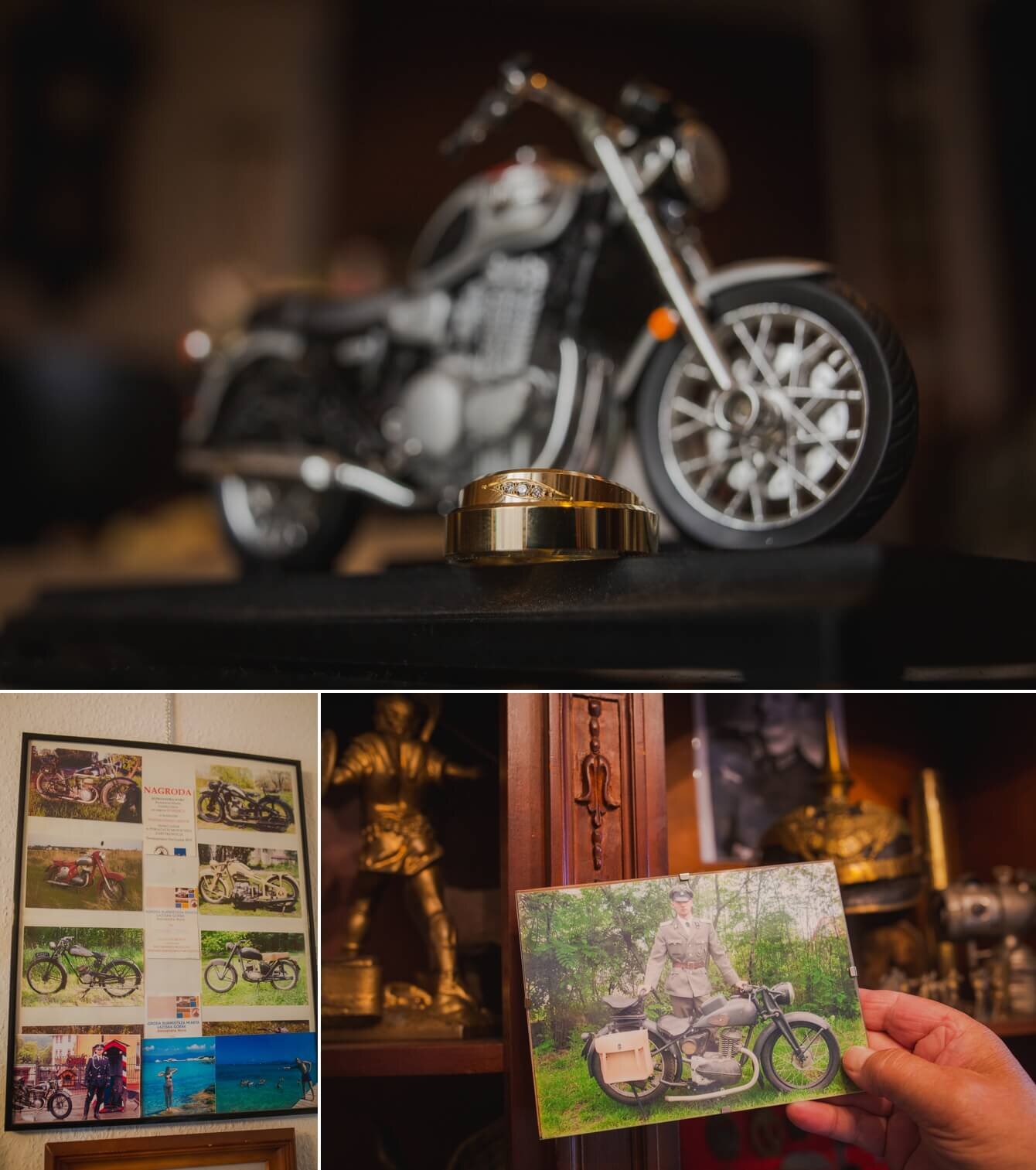 Detal obraczek na tle motocykla Anety i Pawla wykonane przez Fotografia Bartek Wyrobek  1.jpg