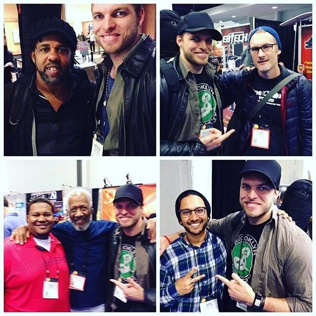 #tbt mega fanboy moments at @thenammshow with @victorwooten @tonygreybass @benjamin.shepherd.bass and Chuck Rainey. 😊 🎸 🎶