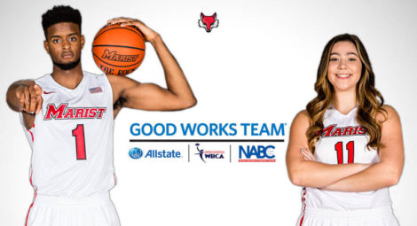 Kenny Brooks and Casey Davidson. Photo courtesy of Marist Athletics. 