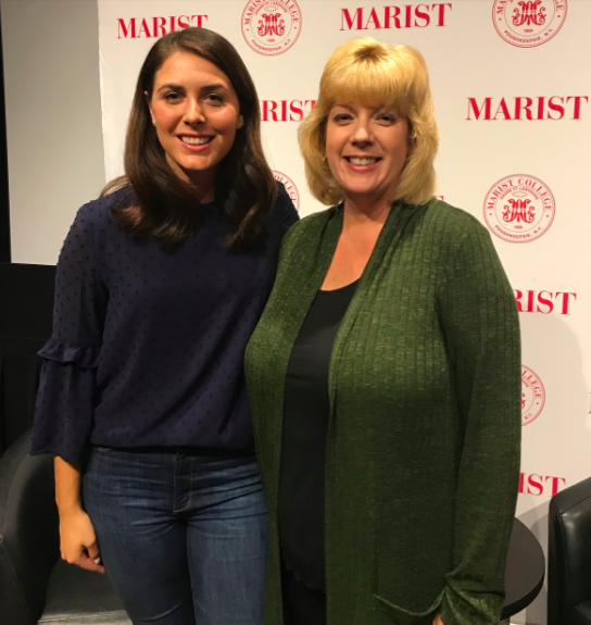 Kelsey Donohue with Marist communications professor Jennie Donohue. Photo courtesy of Margaret Price. 