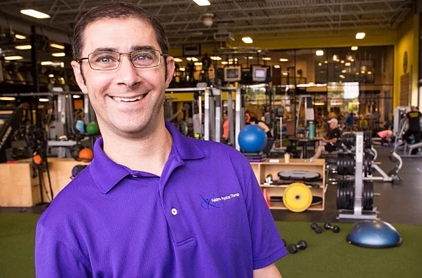Dr. Justin Feldman pictured at his business, Feldman Physical Therapy and Performance