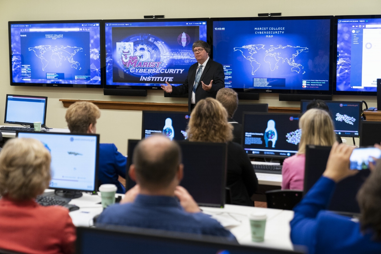 Casimer DeCusatis presenting the new Security Operations Center