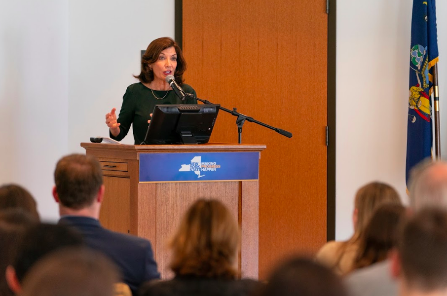 Lt. Governor Kathy Hochul Presents NY State Budget on Campus