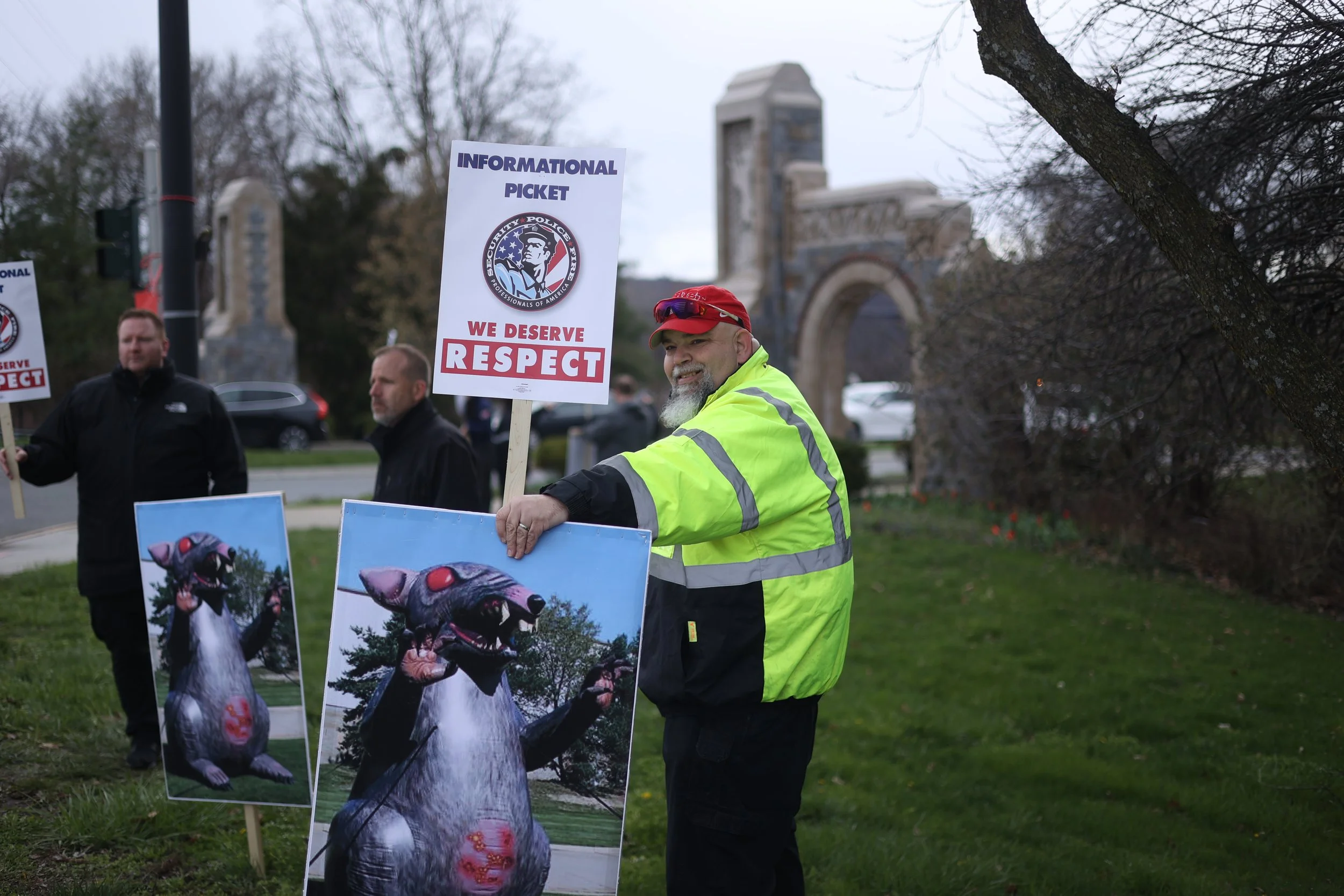 Marist Security Pickets for a Contract
