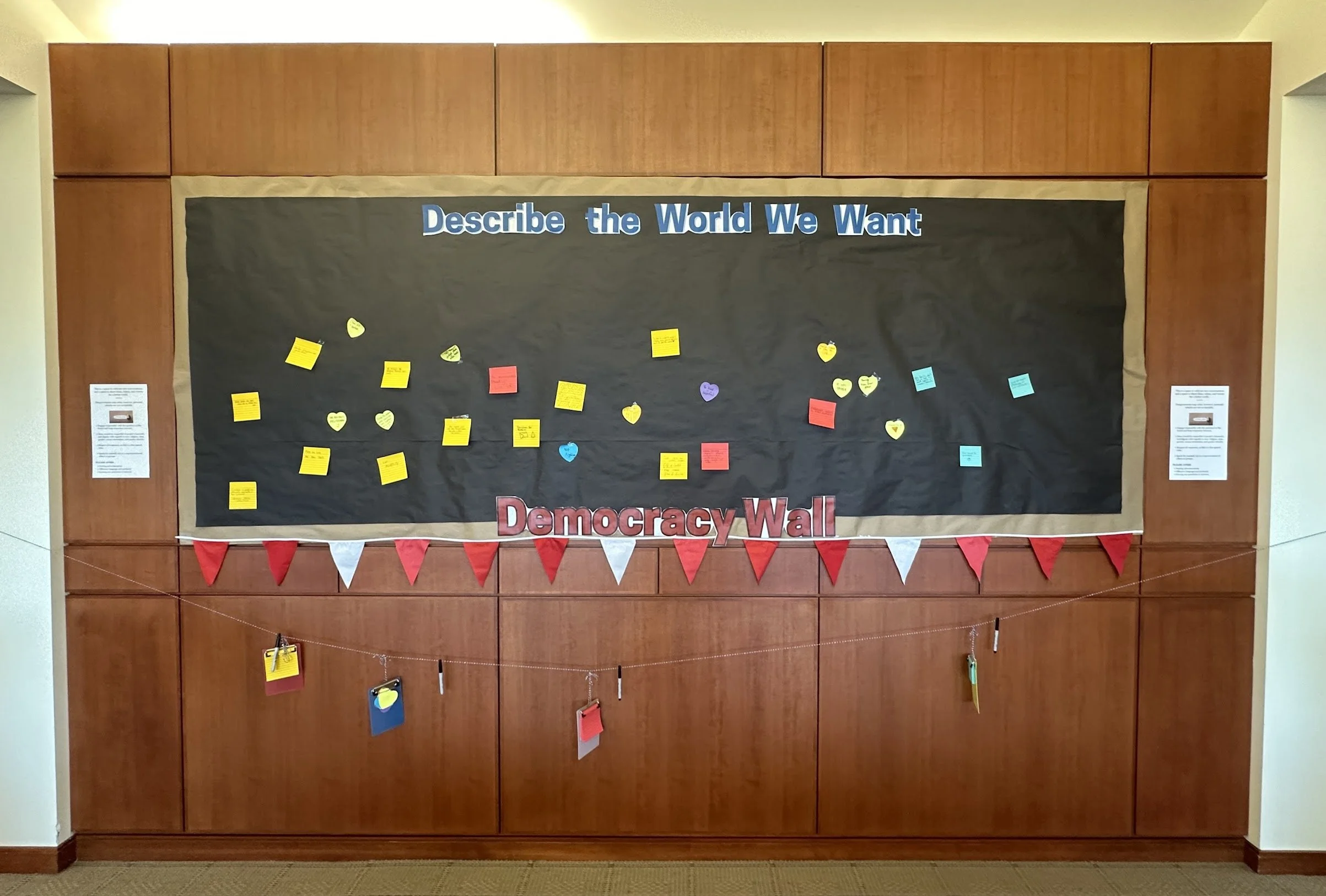 Democracy Wall Adorns Library