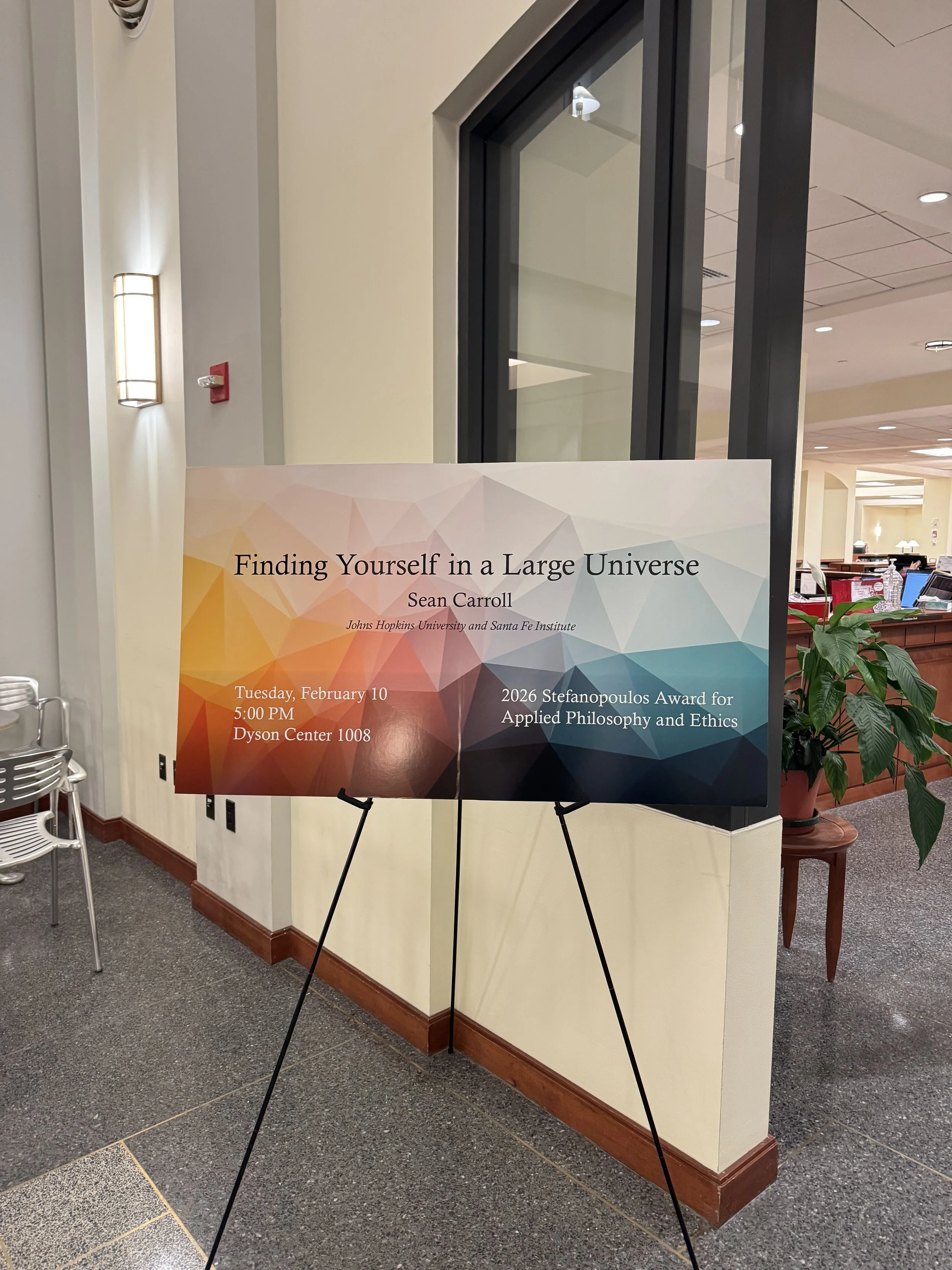 Guest Speaker Sean Carroll Addresses Epstein Files Concern