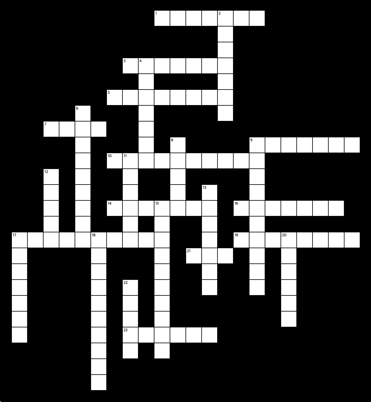 Crossword IIV: Names Novels and New York