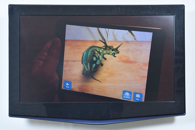 Just Before Impact: “Styracosaurus in motion in augmented reality”