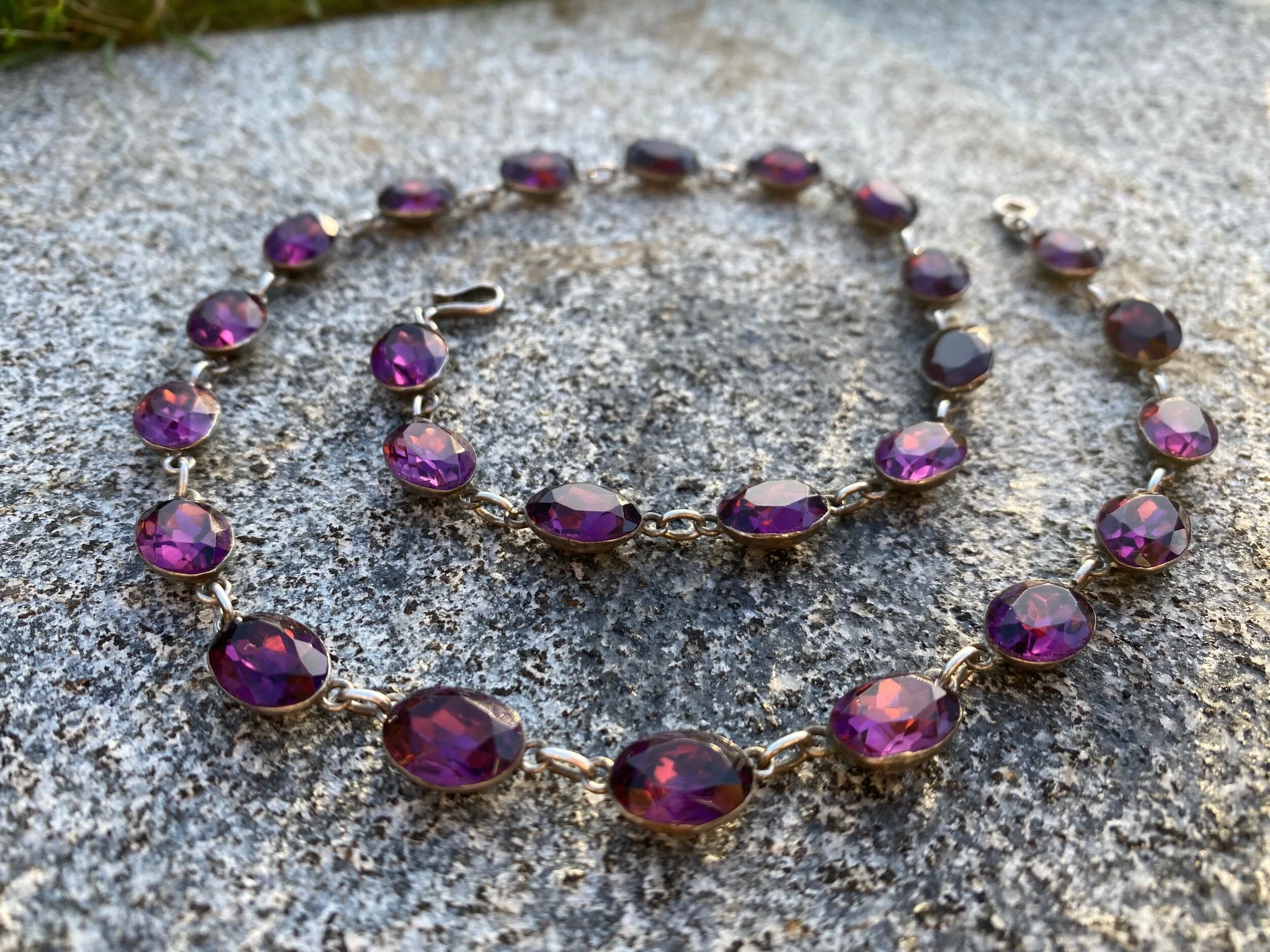 Georgian paste shop necklace