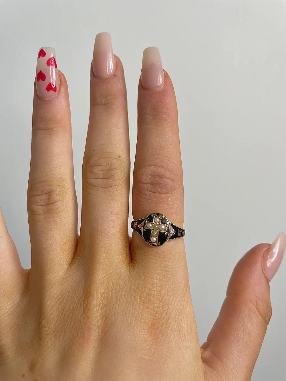 Antique shop mourning rings
