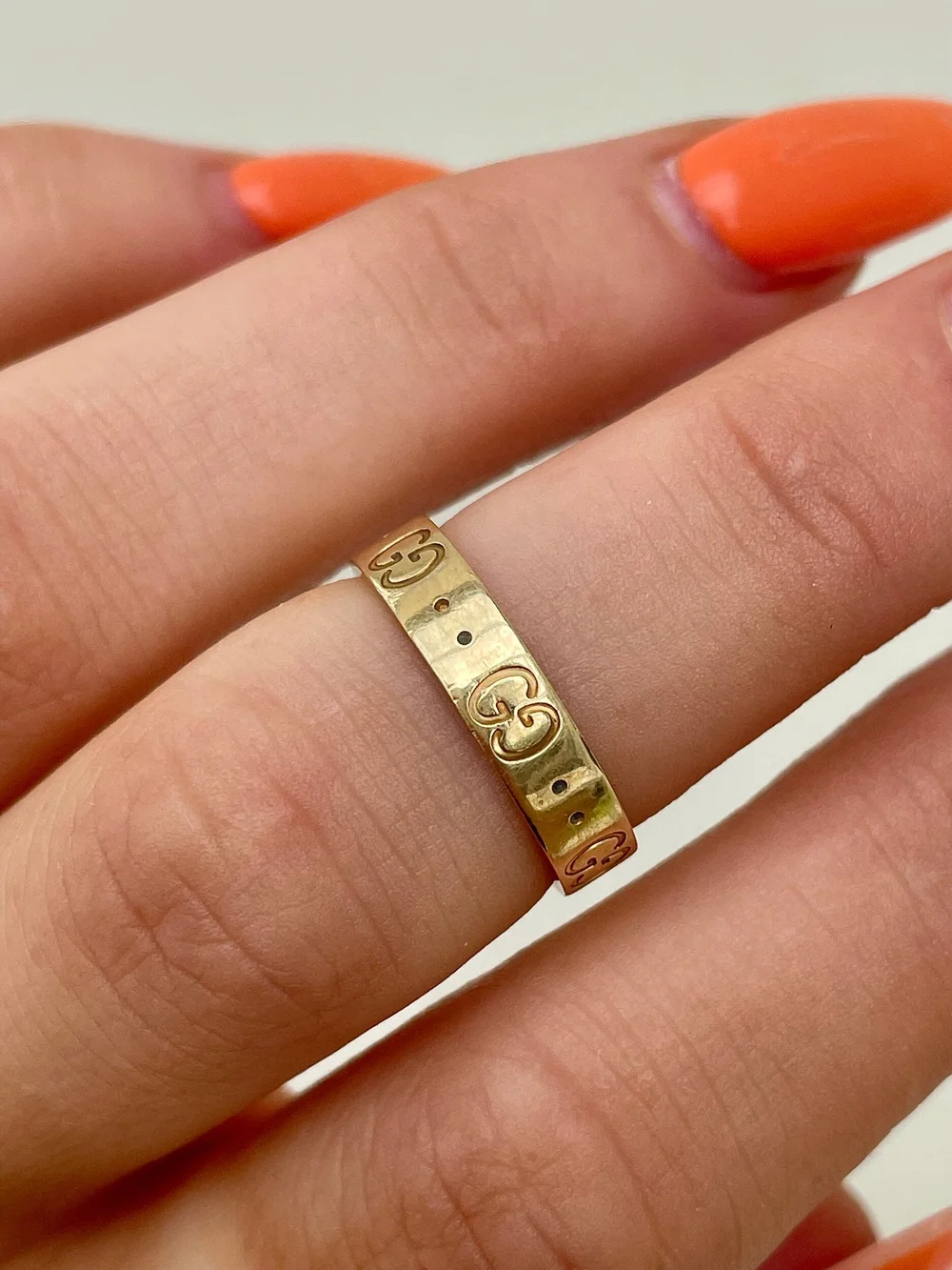 18ct Yellow Gold Gucci Band Ring Gembank1973