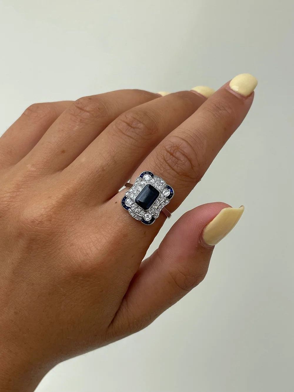Art deco panel ring best sale