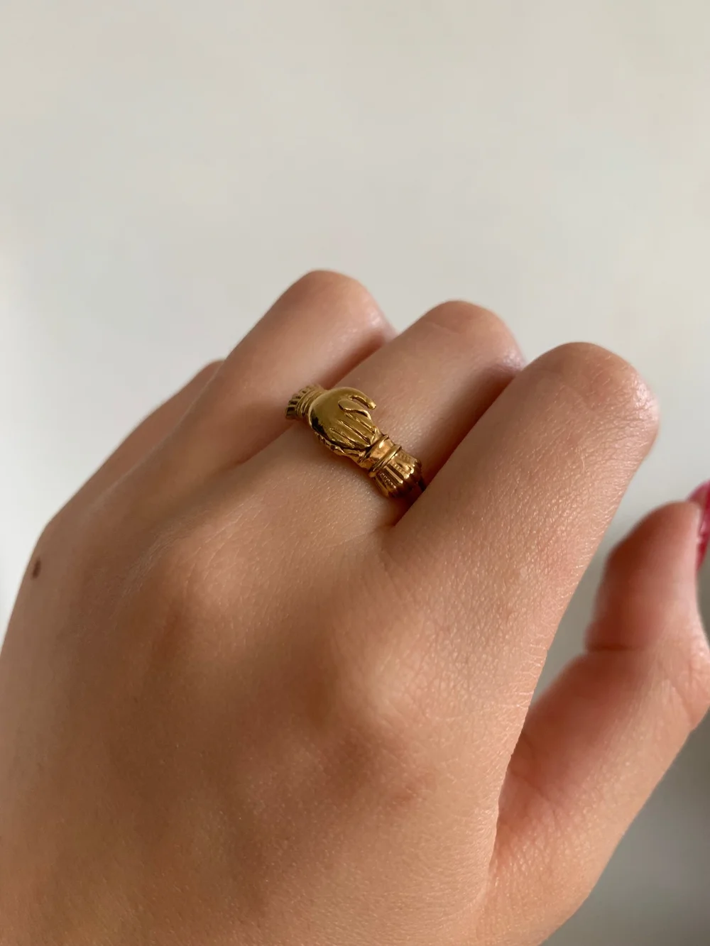 Victorian Yellow Gold Opening Fede Gimmel Ring — Gembank1973