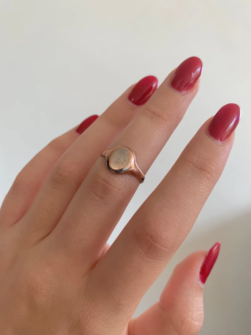 9ct rose gold signet ring 9ct rose gold signet ring