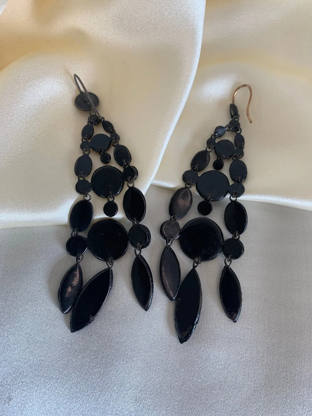 Huge antique French Jet drop earrings — Gembank1973