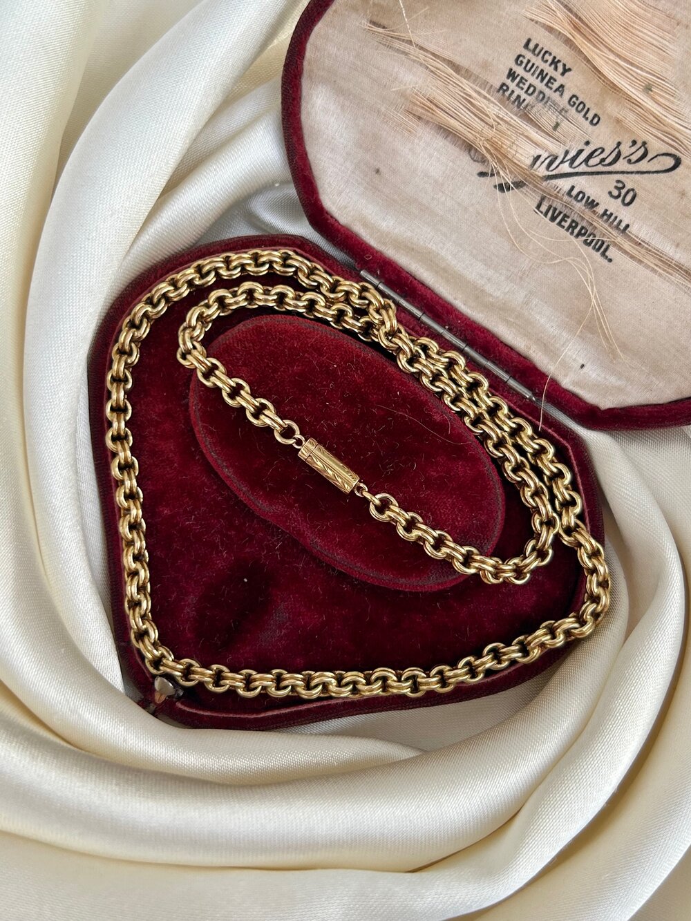Antique Chunky 15ct Yellow Gold Rope Chain with Barrel Clasp — Gembank1973
