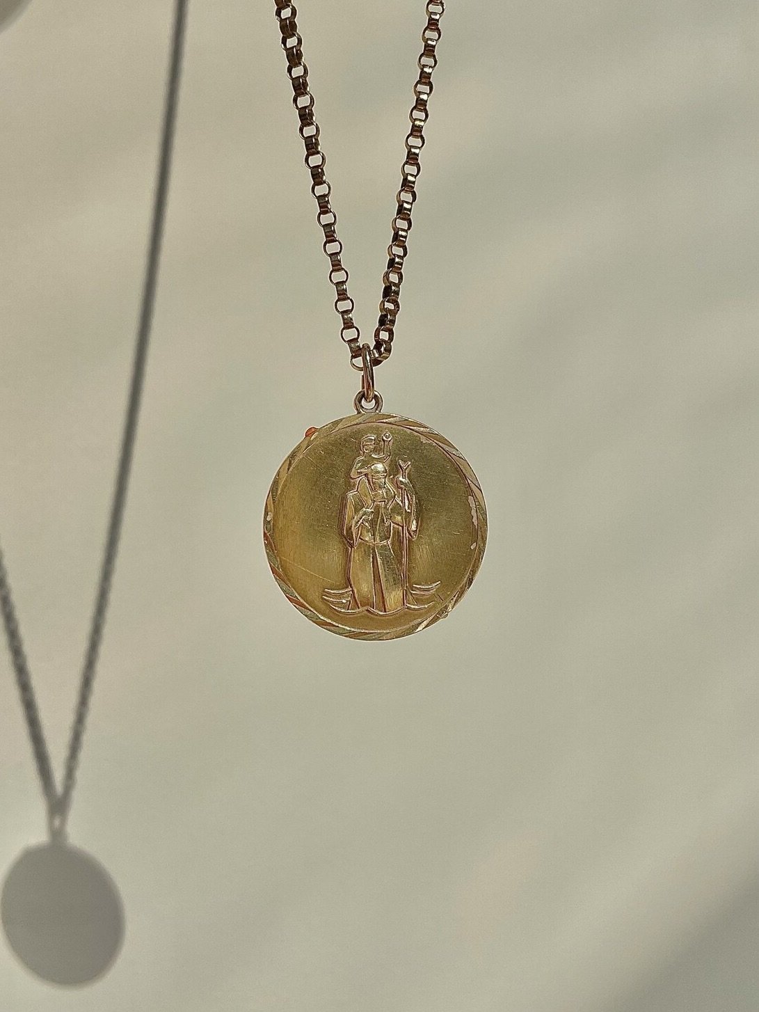 9CT ST.CHRISTOPHER PENDANT - £490